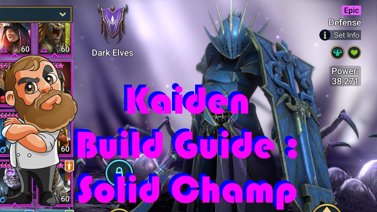 Kaiden Champ Build Guide Raid Shadow Legends Arena Dragon S Den And Ice Golem Youtube