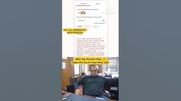 SSC CGL 2025 ANSWER KEY NEW PROBLEM #ssccgl2025 #answerkey #youtubeshorts #trendingshorts #sehar