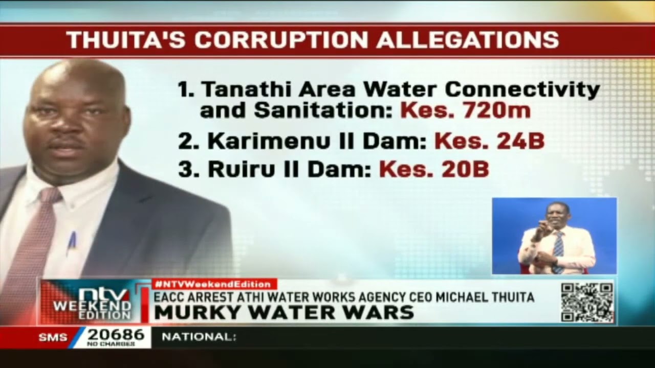 EACC arrest Athi Water Agency CEO Michael Thuita
