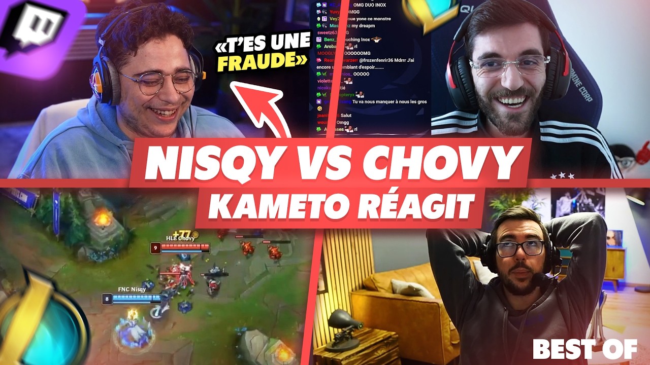 KAMETO REVIEW NISQY VS CHOVY ET SE MOQUE DE LUI - Best Of LoL #1402 Réactions