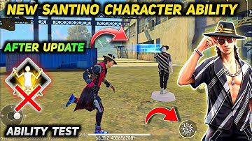 Santino Character Ability | Free Fire Santino Character Ability Test & Gameplay