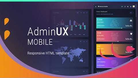 AdminUX Mobile | Responsive HTML Template | Themeforest Website Templates and Themes