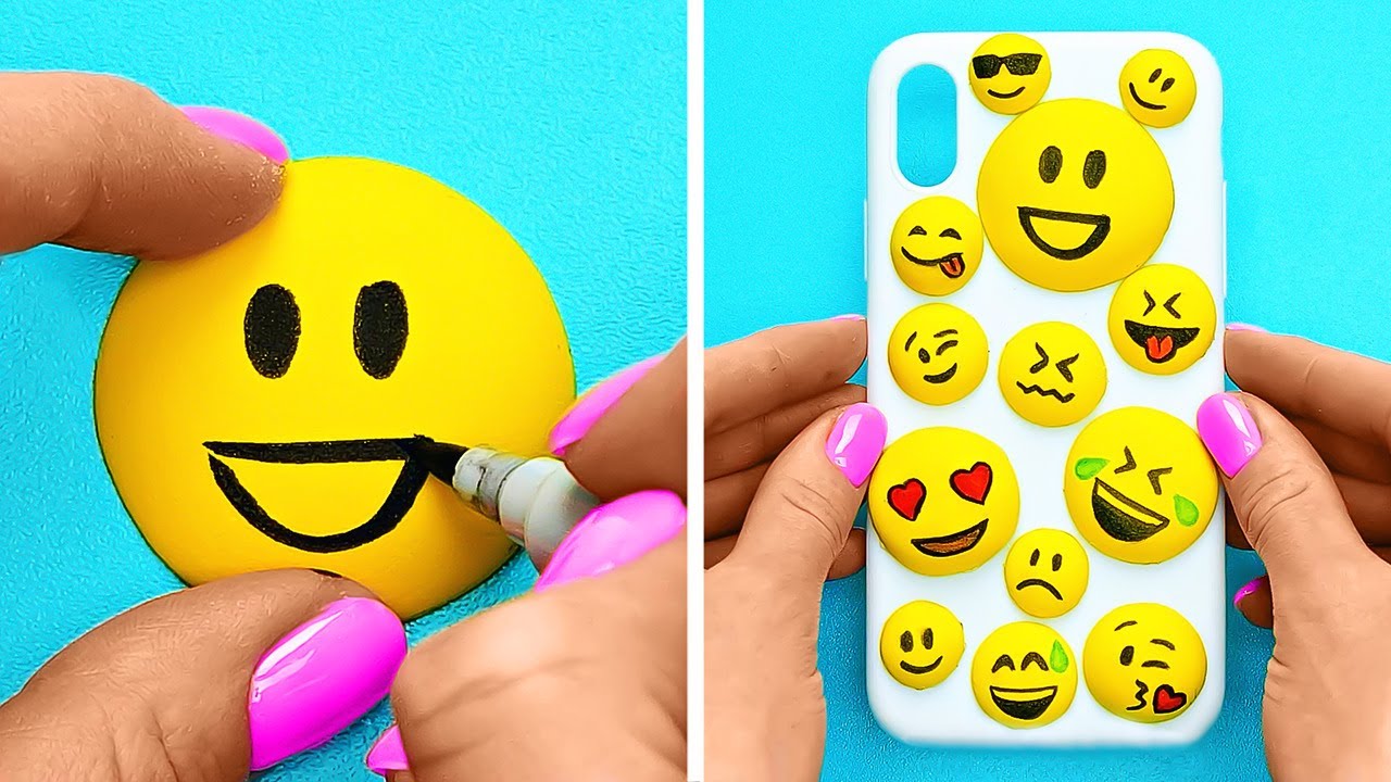 BRILLIANT PHONE HACKS || Colorful DIY Phone Case Ideas