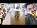 Dogesh bhai in the mall full masti + public reaction 😅🤳🐕🦺#viralvideos #jioworlddrive #publicvideo