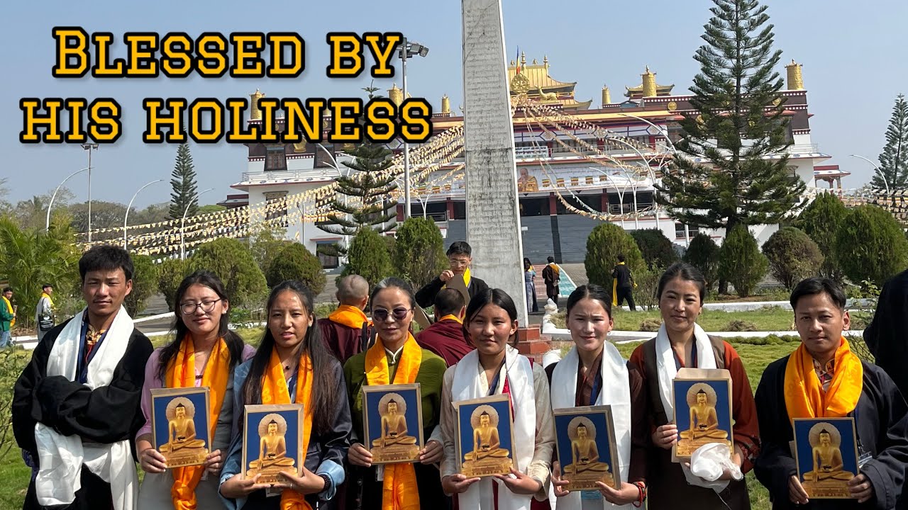 Blessed by his holiness the Dalai Lama in Mundgod