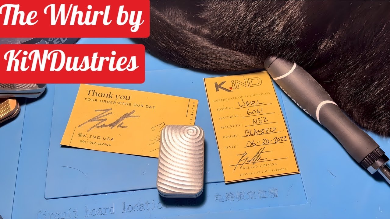 Unboxing The Whirl Fidget Slider by KiNDustries on Etsy YouTube