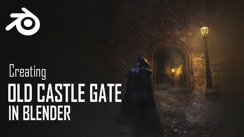Modeling a Old Castle Gate in Blender | Timelaps