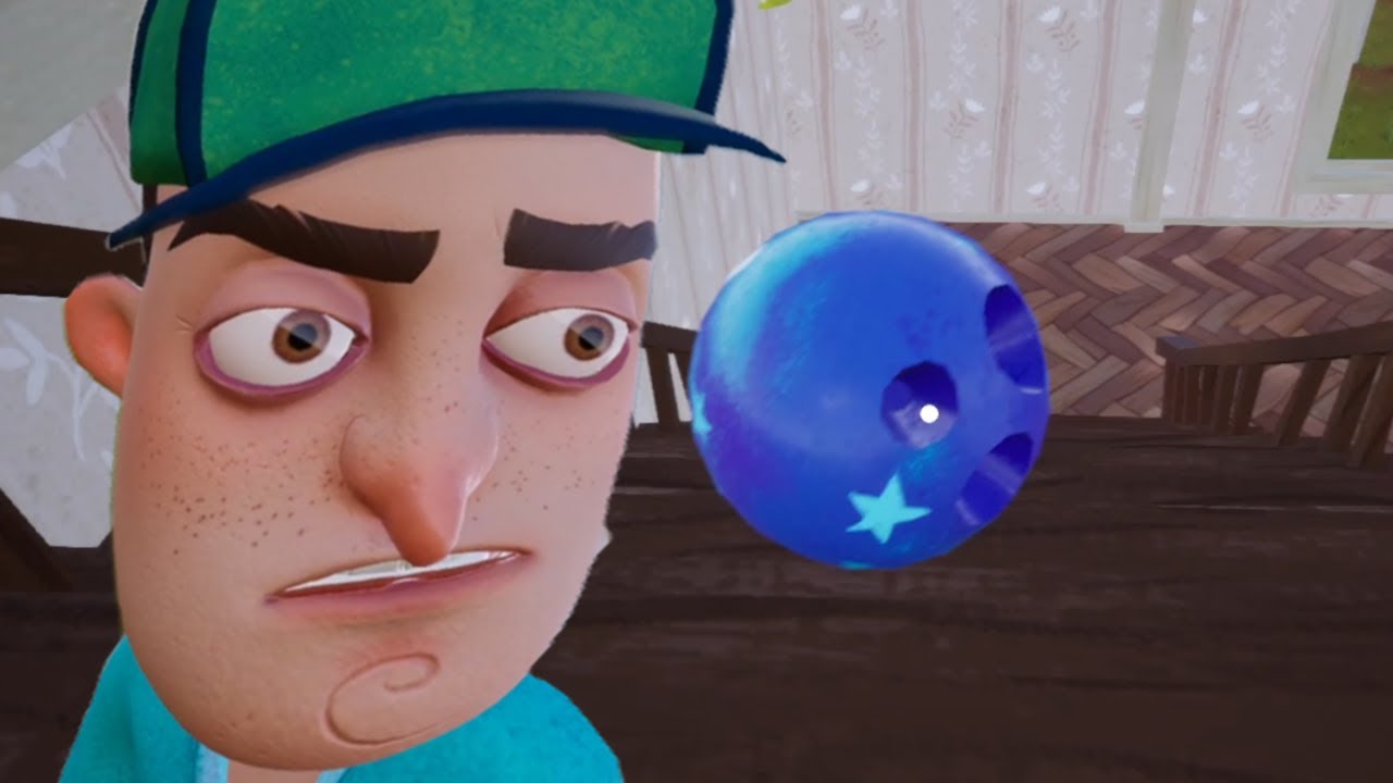 CAN IT ROLL - Bowling Ball Rolling Down Stairs - Hello Neighbor - YouTube