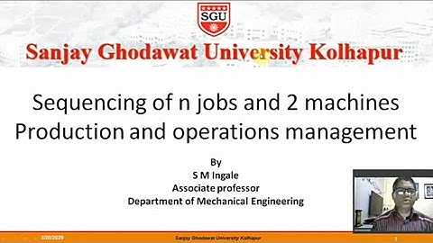 Sequencing of m job 2 machine using Johnsons algorithm