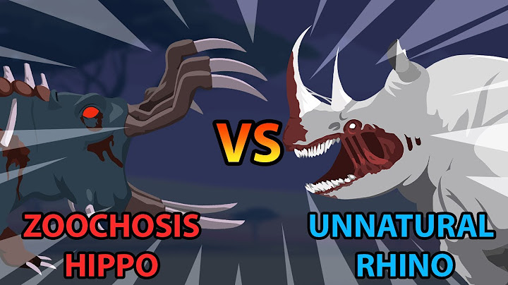 Zoochosis Hippo vs Unnatural Rhino | Monster Animation