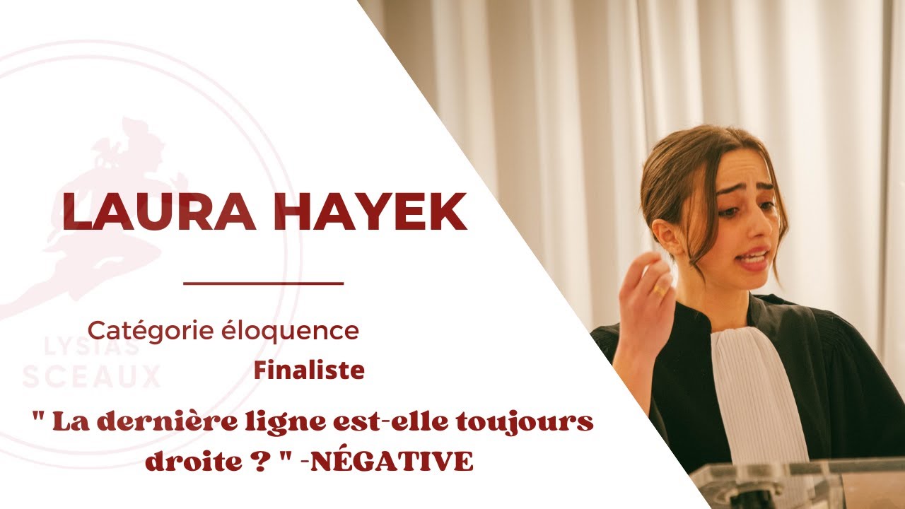 Laura HAYEK - Finale Lysias Sceaux 2023 - Eloquence - YouTube