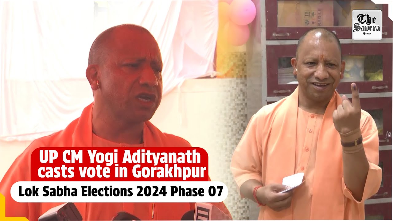 UP CM Yogi Adityanath casts vote in Gorakhpur | Lok Sabha Elections ...