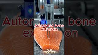 How They Turn Whole Salmon Into Perfect Fillets #satisfying #factory