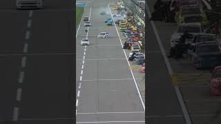 Runaway tire on pit road! 🛞  #NASCAR #racing #trucks