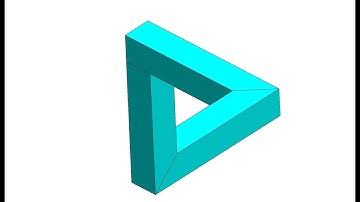 three optical illusions modeled in CAD