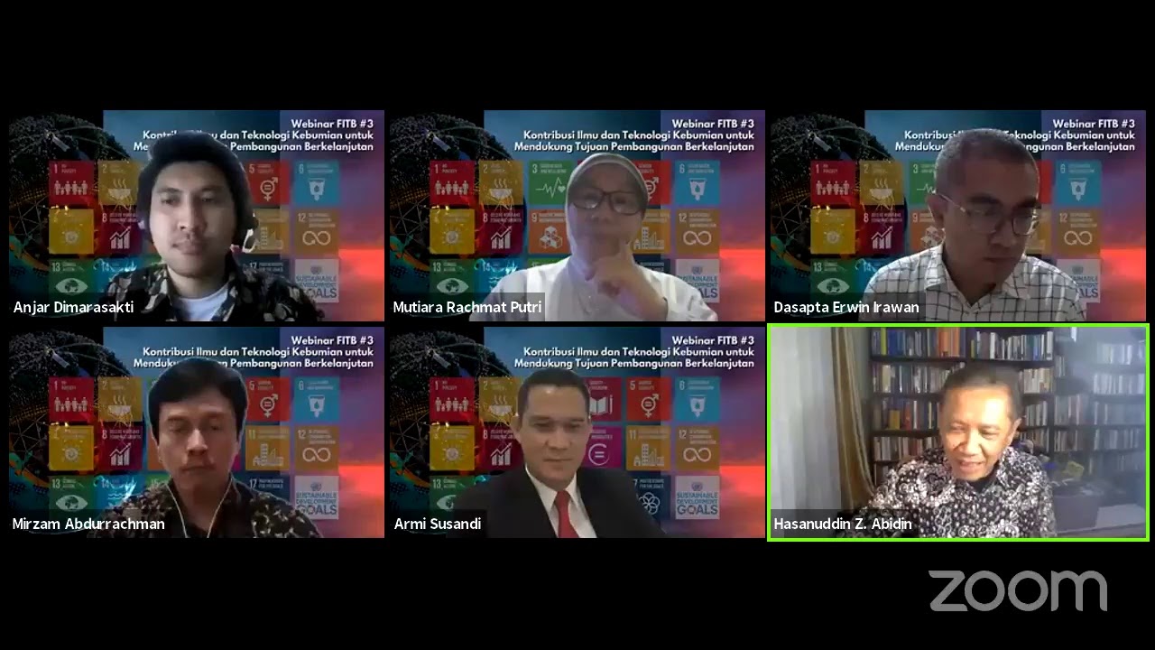 WEBINAR FITB  “Kontribusi Ilmu Teknologi Kebumian untuk Mendukung Tujuan Pembangunan Berkelanjutan”