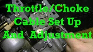 How to Set Up and Adjust Throttle and Choke Cables on Small Engines