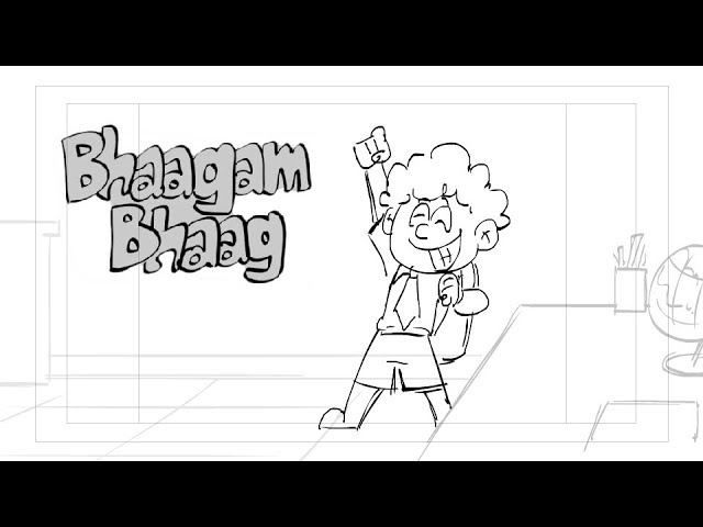 Bhagam Bhag Cartoon Storyboarding - YouTube