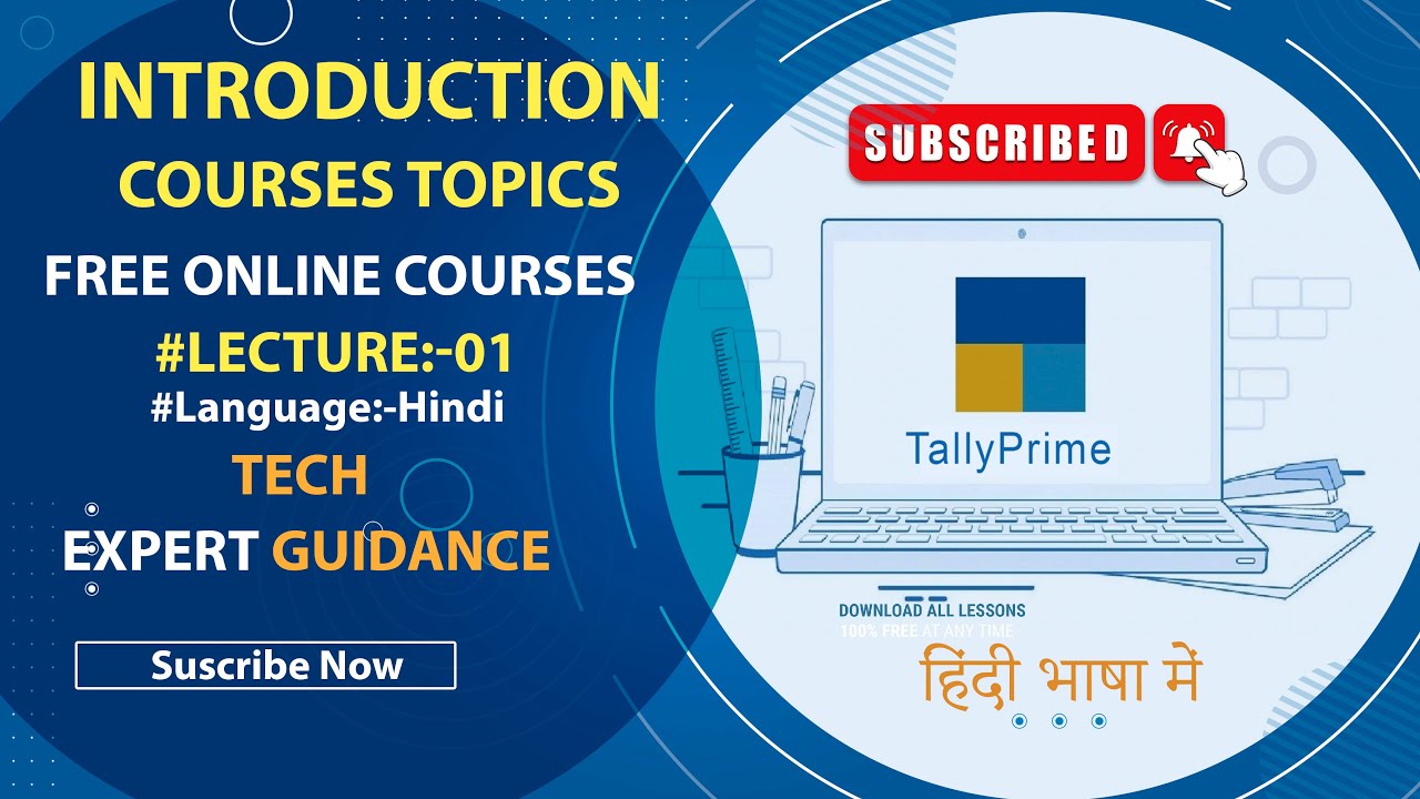introduction to Accounting and Courses topic + Tally prime Full Free