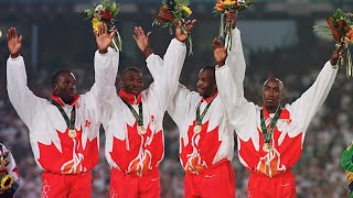 Les sprinteurs canadiens marquent l’histoire lors de la dernière soirée olympique de 1996