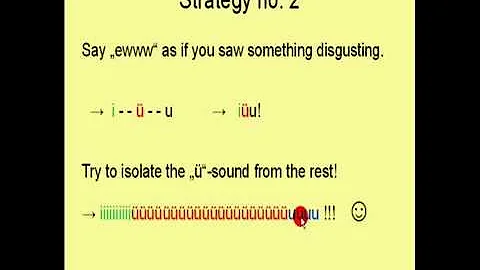 How to pronounce the german Umlaut  ü
