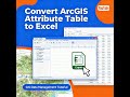 3.Convert Attribute table to excel.