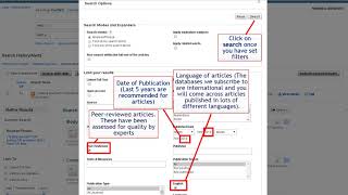Using a database to find journal articles