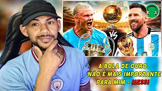  HAALAND vs MESSI! QUEM VAI GANHAR A BOLA DE OURO? | Paródia Umbrella - Rihanna (React)