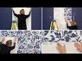 How to Apply Allover Wall Stencils - Custom Designer Wallpaper Look - Modello® Designs