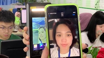 RA05L Touch Screen Face Recognition Time Attendance Device Real Testing