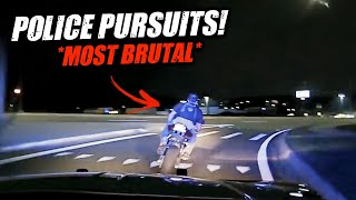 When Police Chase Idiots on Motorcycles! (Doesn't End Well) | Police Cam