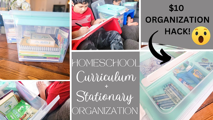 How I Organize My Homeschool Resources in a Tiny Home