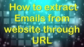 How to Extract Emails from Websites and web Pages? email extractor screenshot 5