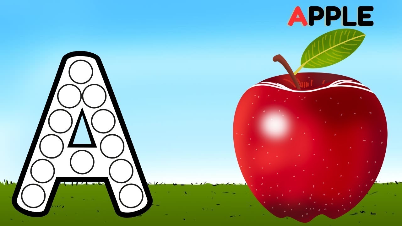A is for Apple 🍎 | ABC Phonics Cartoon Song for Kids | Learn Alphabet ...