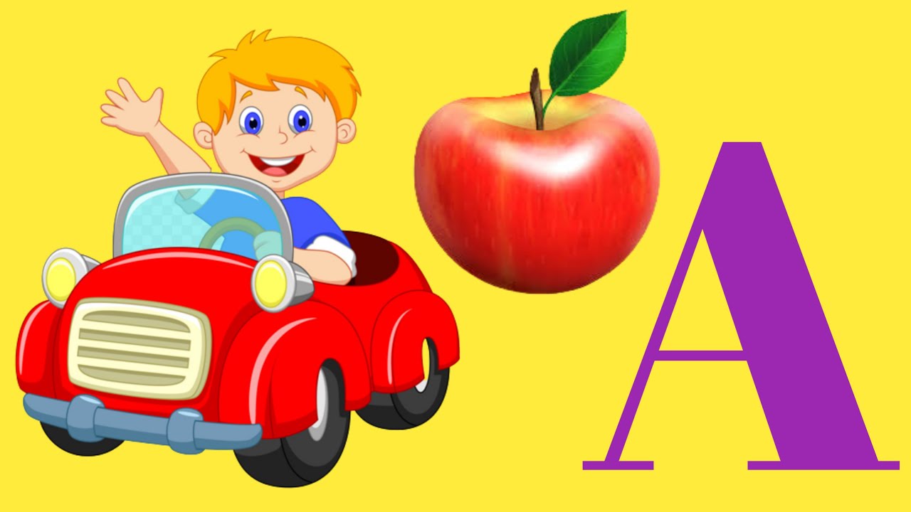 English alphabet Learn alphabet a to z ABCD learning a for apple