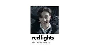stray kids (bangchan, hyunjin) red lights | (sped up) Resimi