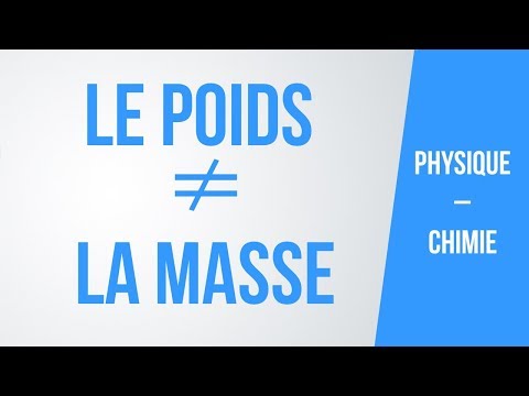 Vidéo: Différence Entre La Masse Corporelle Et Le Poids Corporel