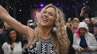 Video thumbnail of "Joss Stone - Super Duper - sings amongst the audience at Pori Jazz July 8, 2016 4k to HD"