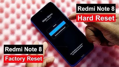 How To Factory Reset Xiaomi Redmi Note 8 | Redmi Note 8 Hard Reset | Xiaomi Note 8 Factory Reset |