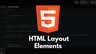 HTML Tutorial #40 - HTML Layout Tags | 8 HTML Tags used to define different parts of a web page