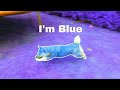 Shiba inu running in blue!