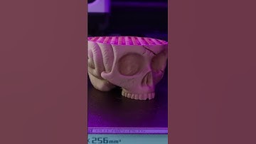 Bambu Lab P1S Timelapse - The Skull of the Demon Snail #shorts  #3dprinting