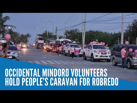 Occidental Mindoro volunteers hold People’s Caravan for Robredo