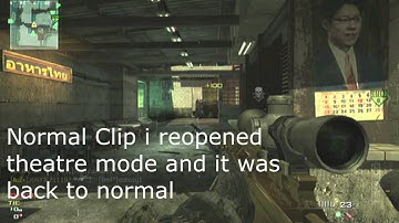 Modern Warfare 3 Weird Theatre Mode Glitch