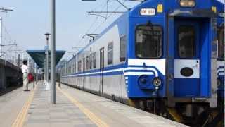EMU400型(EMU403+EMU411)駛出浮洲車站