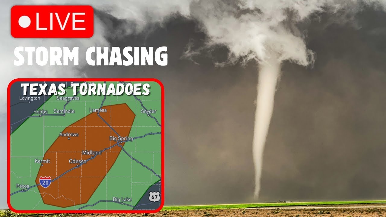 LIVE STORM CHASER: WEST TEXAS TORNADO AND SUPERCELL THREAT - YouTube