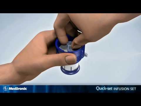 How to insert the Medtronic MiniMed Quick-set infusion set - diabetes therapy