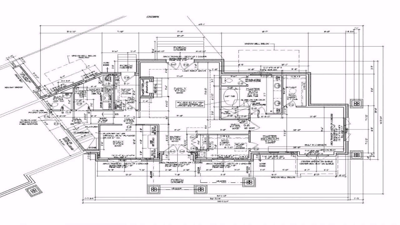 House Floor Plan Autocad File - Gif Maker DaddyGif.com (see description