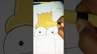 Drawing Bart, But In 4 Different Styles! 🤯 Pt.2 Finale￼ X-ray Effect  #tiktok  #shorts ￼#drawing#Art