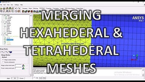 Merging Hexahedral and Tetrahedral meshes in ICEM cfd